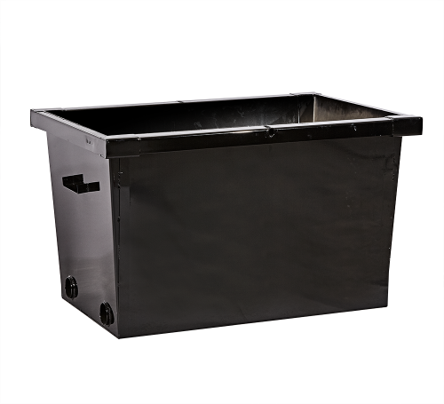 heated grease bin, heated grease container, 300 gallon pump container, heated used cooking oil container, large grease container, outdoor used cooking oil container