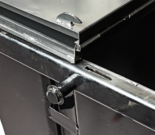 steel folding security lid steel folding lid, theft deterrent grease lid, grease bin lid, grease dumpster lid, lockable lid