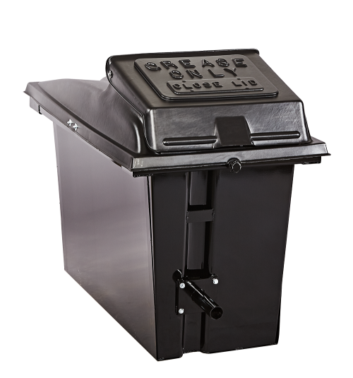 Medium End Dump Lid grease container lid, theft deterrent lid, secure grease lid, plastic grease dumpster lid, grease bin lid, end dump lid, grease container top