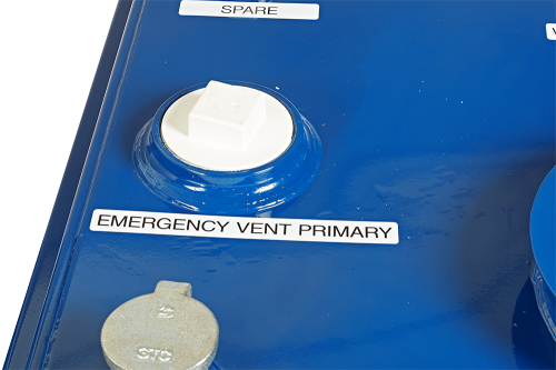emergency vent for primary tank