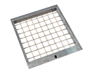 drop in screen, screen for plastic lid, grease bin screen, grease dumpster screen, grease bin filter, screen